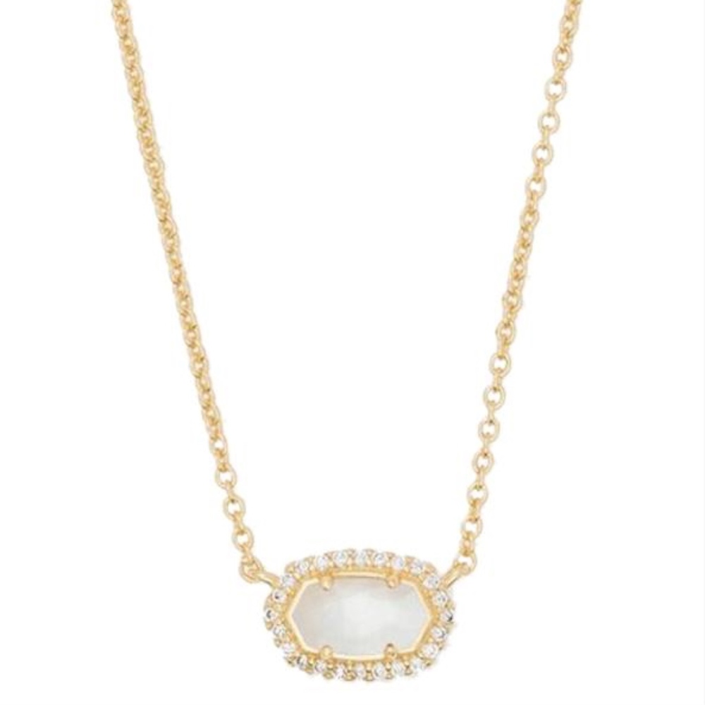 Ivory Pearl Chelsea Gold Pendant Necklace